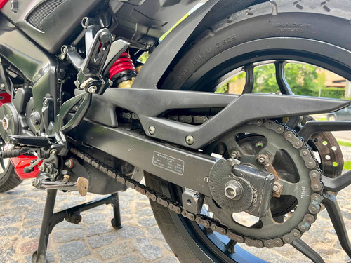 Imagen 17 de 18 de Bajaj Rouser Ns 200 Roja Y Negra 2016 Rodada En 2020, 5.000k