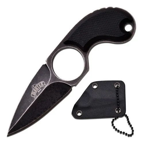 comprar Neck Knife Navaja Campismo Senderismo Mtech Xtreme Mu-1127 Color Negro
