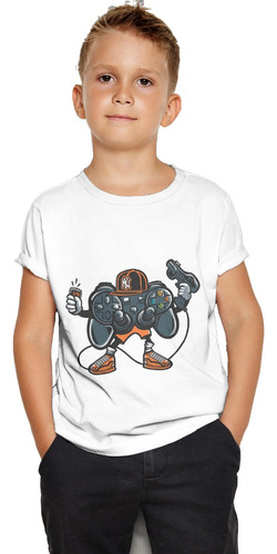 Remera Nene Niño Consola Gamer Play Guns Over Old School  19