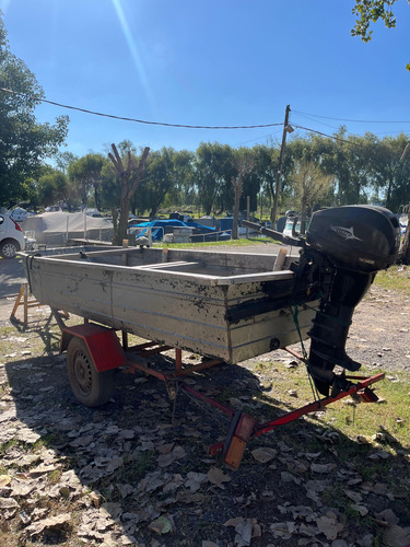 Bote De Acero Inoxidable Con Motor 15 Hp