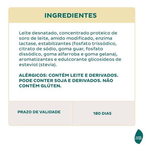 Shake Natural Whey Baunilha 250ml - Pack C/12un