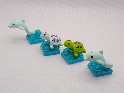 Lego Friends Animales Marinos 2 Tortugas Y 2 Delfines