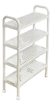 Comprar Carrito Organizador Jazak \u002F 4 Niveles \u002F Con Ruedas 360 \u002F Práctico Y Liviano \u002F Cocina Baño Oficina \u002F Multifuncional \u002F Zapatero \u002F Botinero \u002F Estantería Armable 1 A 4 Niveles \u002F Carro Movil \u002F Color Blanco