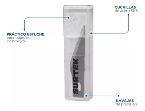 Kit De 15 Repuestos Para Cutter Exacto Del Modelo Nex 1 