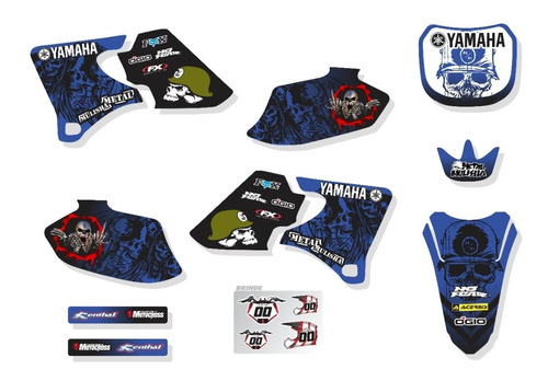 Kit Adesivos Gráficos Compatível Yz 250 426 00-02 R903 Cor PERSONALIZADO