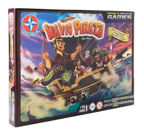 Navio Pirata Jogo De Tabuleiro Estrela Premium Games