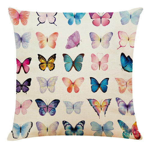 Heshengzaixian Funda De Almohada Con Decoración De Mariposas