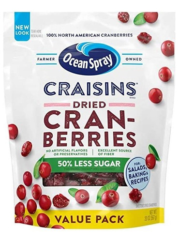 Ocean Spray Craisins Arándanos Secos; Racimo De Fr.