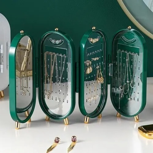 Imagen 3 de 10 de Organizador De Aros Anillos Joyero Plegable Portatil Premium