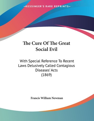 Libro The Cure Of The Great Social Evil: With Special Ref...