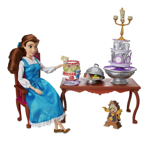 Bella Y Bestia Muñeca Play Set Dinner Party Disney Store