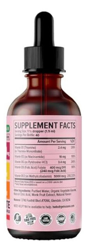 Nusava Gotas Vitamina B12 Y B6 5000mcg Complejo B 2 Pack
