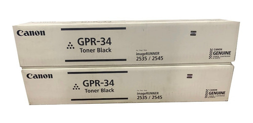 Combo Toner Canon Gpr34 34 Negro Original 2 Unidades Vrfca