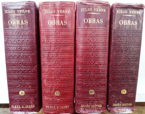 Los Clásicos Del Siglo Xix Obras Julio Verne 4 Tomos