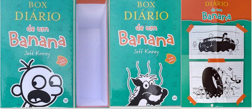Caixa Verde Do Box Diário De Um Banana Vazia + Poster, De Jeff Kenney. Editora V&r, Capa Dura Em Português, 2023
