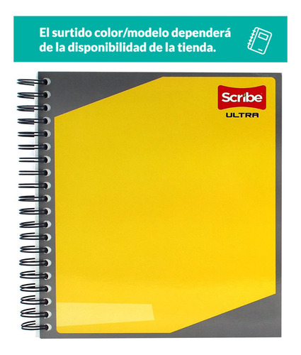 Cuaderno Profesional Scribe Ultra Cuadro Chico 200 Hojas