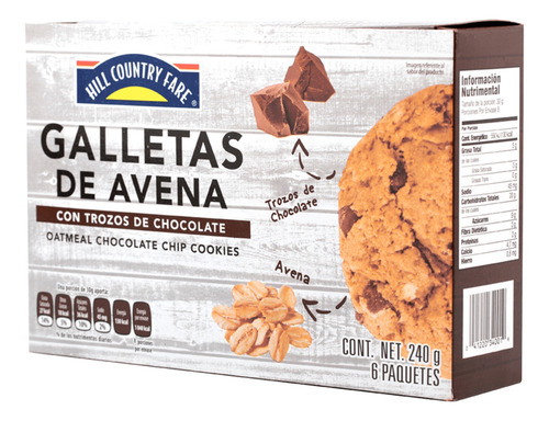 Hcf Galletas De Avena Con Trozos De Chocolate 240 G