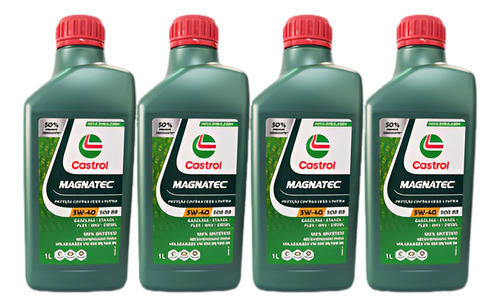 4 Litros Castrol 5w40 Sintetico Original 508.88 Acima 2014