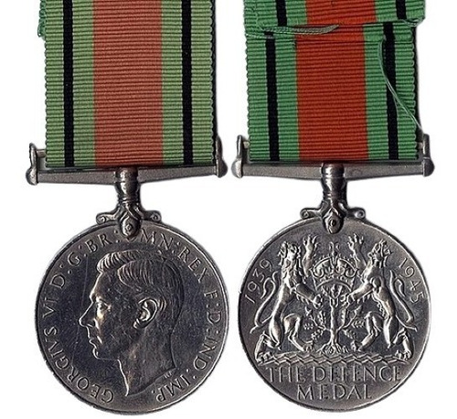 Medalla De Defensa (reino Unido) Segunda Guerra Mundial 1945