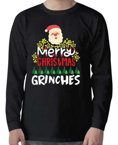 Playera Manga Larga - Christmas Grinches - Divertida Navidad