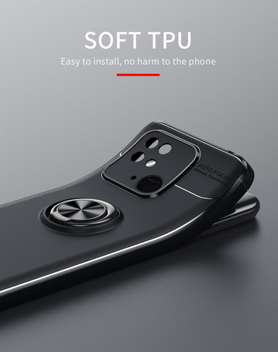 Funda Case Xiaomi Poco C40 Metal Ring + Mica Cristal 9d