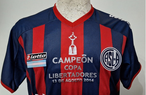 Camiseta San Lorenzo Frase Campeón Libertadores 2014 Talle S