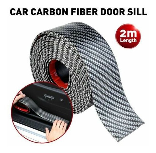 1 3d Carbon Fiber Auto Car Door Sill Sticker Body Anti Sc Mb