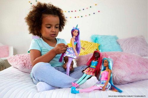 Barbie Dreamtopia Muñeca De Unicornio Cabello Rosa Y