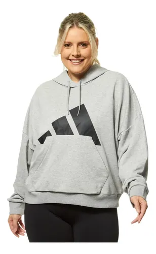 Moletom Feminino Big Logo French Terry Loose adidas | Parcelamento