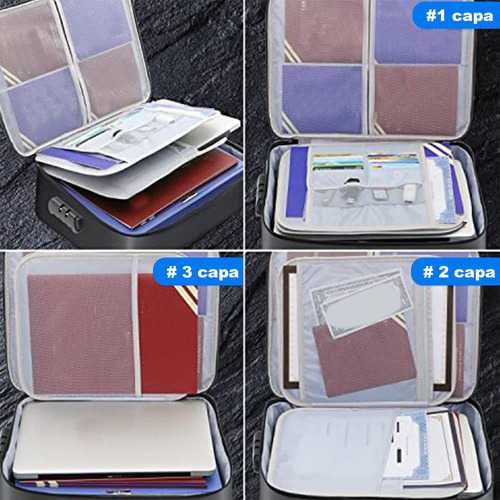 Bolsa De Documentos E Arquivo Com Fechadura À Prova De Fogo
