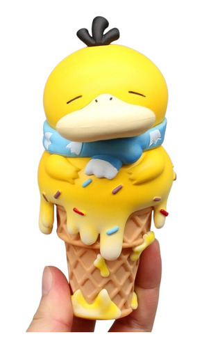 Figura Pokemon Psyduck Helado Kawaii 14 Cm Con Caja