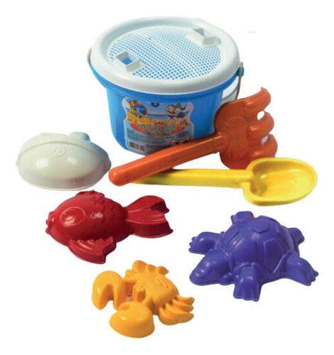 Kit Praia Baldinho Acessórios Brinquedo Infantil 8 Peças