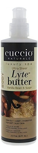  Cuccio Lyte Ultra Sheer Body Butter, Vanilla Bean - Azucar