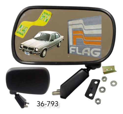 Espejo Retrovisor Externo Chevette 81-82 (izquierdo) 36-793