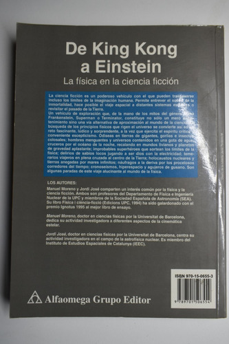 De King Kong A Einstein: La Física En La Ciencia Ficciónc195 (Usado)