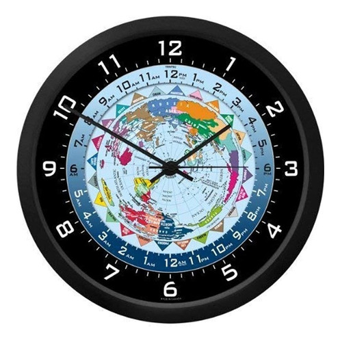 Mundo Tiempo 10 Pulgadas  Reloj