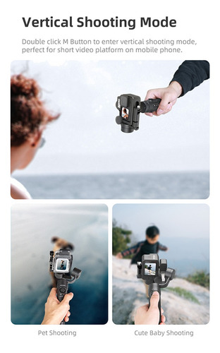 Imagen 4 de 10 de Estabilizador Gopro 11/10/9/8 Insta360 Inalámbrico Osmo Anti
