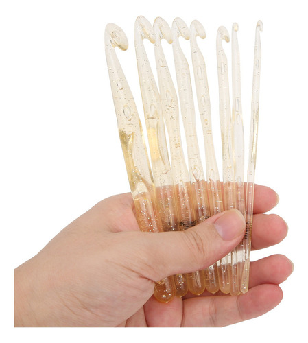 Ganchos De Ganchillo Crystal Crochets 12 Piezas Cómodos Y Du
