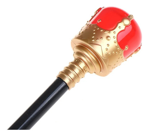 Cetro Bastão Para Fantasia De Rei Rainha Festa Carnaval Cor Vermelho