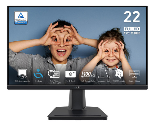 Monitor 21.5 Msi Pro Mp225v 1ms 100hz Fhd Va Hdmi Negro