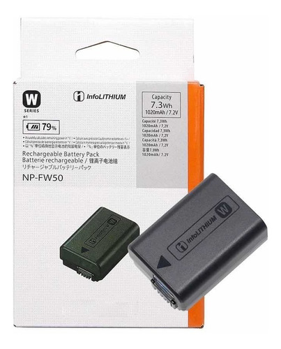 Batería De Np-fw50 Para Sony, Original, De 1080mah, Caja 