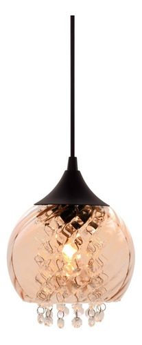 Lustre Pendente Elisabeth Rigato Conhaque E27 Taschibra 110V/220V