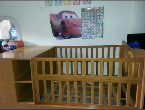 Imagen 1 de 3 de Cama Cuna Duplex Con Gavetero
