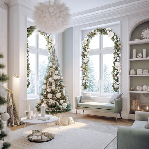 Guirnalda De Navidad Preiluminada 180 Cm 35 Luces Led