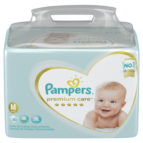 Fraldas Pampers Premium Care