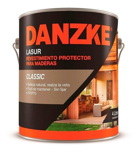 Protector De Madera Lazur Satinado Nogal 4lt Petrilac