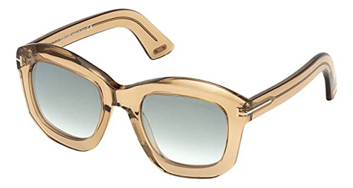 Tom Ford Ft0582 45p Brillante Luz Marrón Ylia Lente Lz5wn