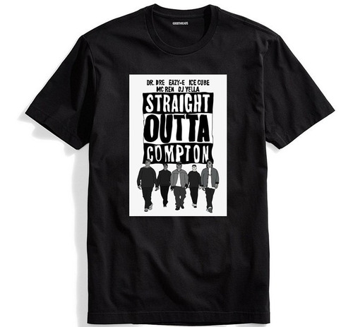 Playera Straight Outta Compton Nwa Dama Y Caballero Mod 2