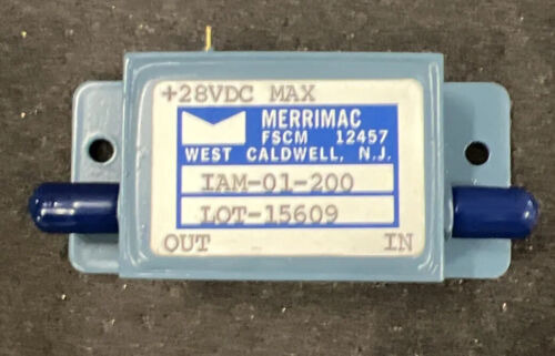 MerriMac Iam-01-200 Rf Radio Frequency Sma Amplifier New Eel