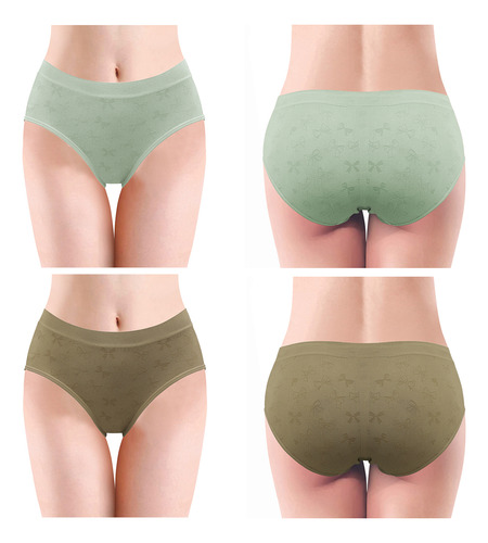 Docena Pantaleta Calzón Bikini Cómoda Mujer Microfibra Suave